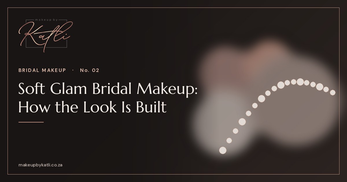 Makeup By Katli article cover reading Soft Glam Bridal Makeup: How the Look Is Built